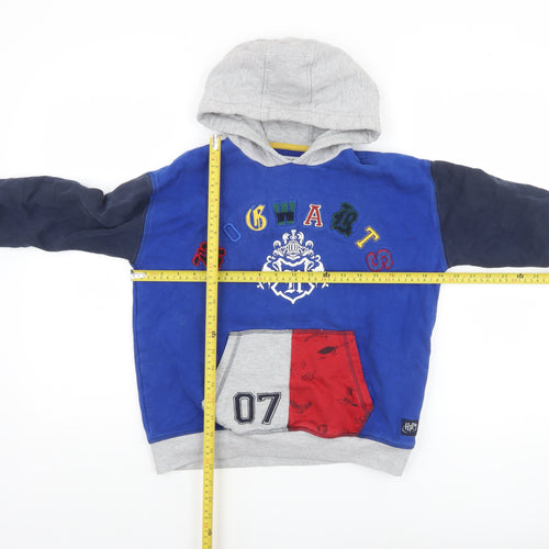 Marks and Spencer Boys Blue Harry Potter Hogwarts Pullover Hoodie 10-11 Years