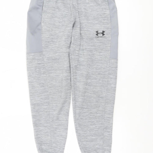 Under Armour Boys Grey ColdGear Jogger Trousers Size L Activewear