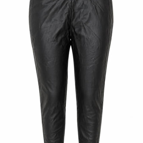 Dunnes Women’s Black Faux Leather Stretch Leggings Size 14