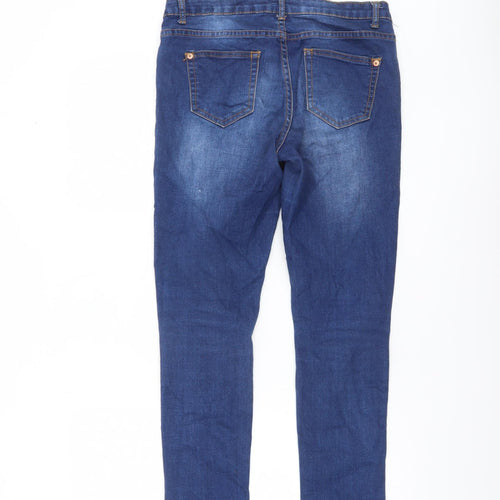 Denim Co. Women's Blue Size 8 Skinny Stretch Jeans