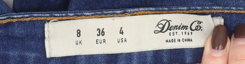Denim Co. Women's Blue Size 8 Skinny Stretch Jeans