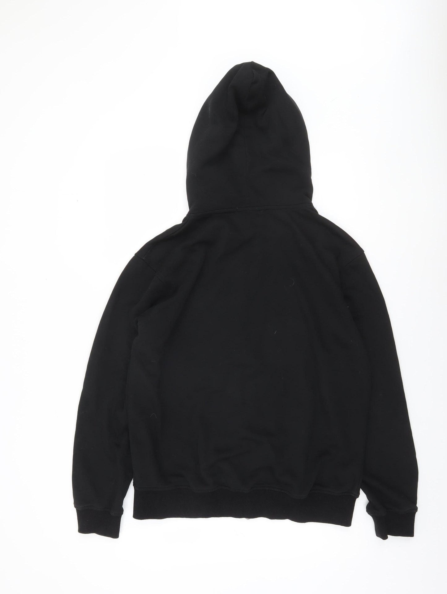 Opened & Co Men's Black Full Zip Hoodie S Rhinestone Logo