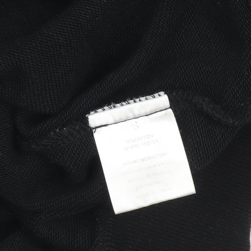 Opened & Co Men's Black Full Zip Hoodie S Rhinestone Logo