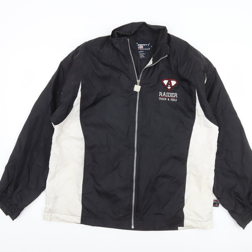 Pro Celebrity Men's Black Windbreaker Jacket S Track & Field Sport