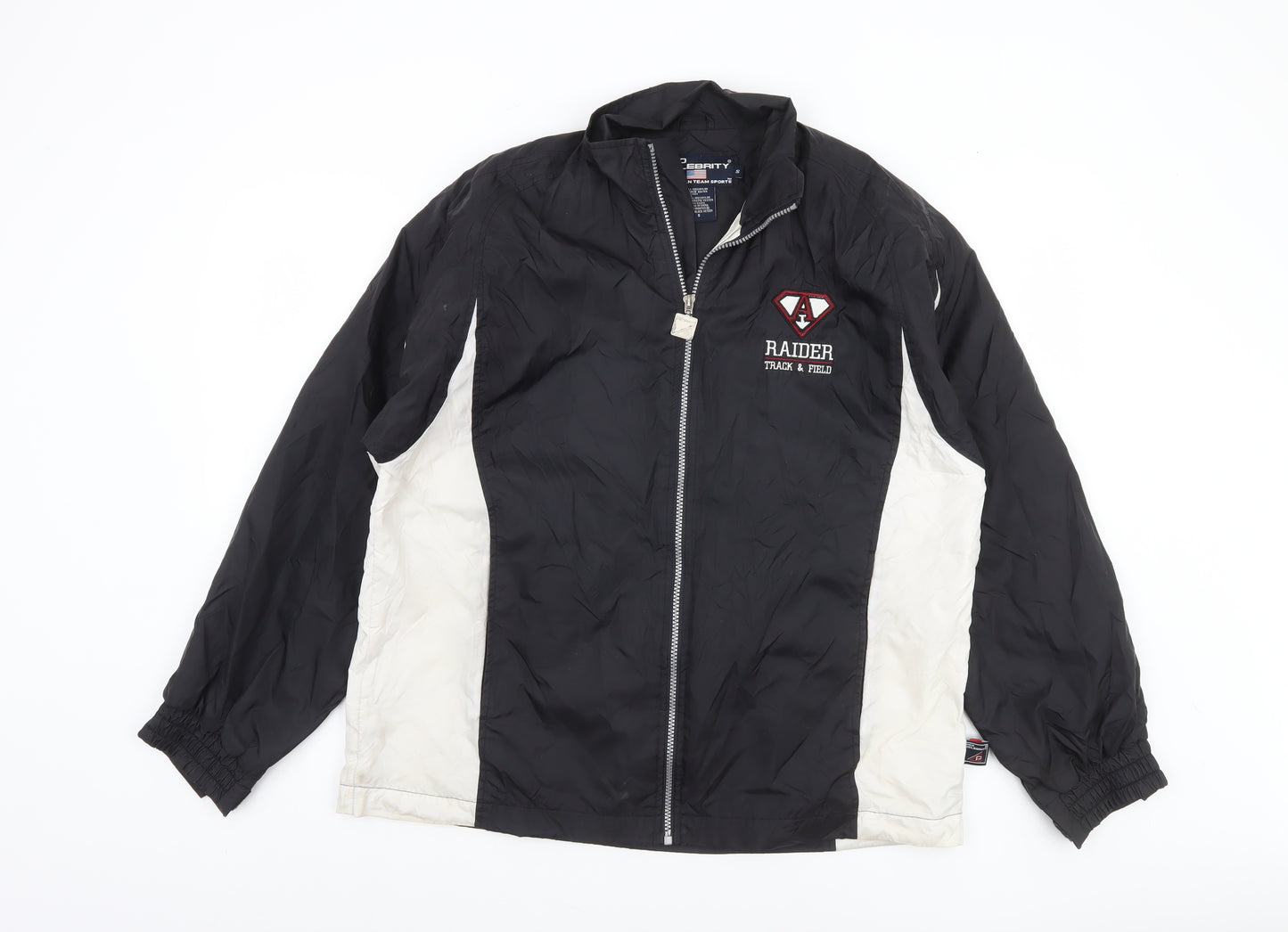 Pro Celebrity Men's Black Windbreaker Jacket S Track & Field Sport