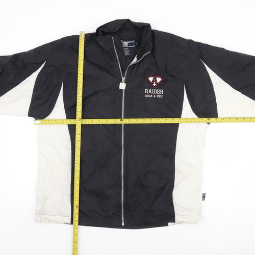 Pro Celebrity Men's Black Windbreaker Jacket S Track & Field Sport