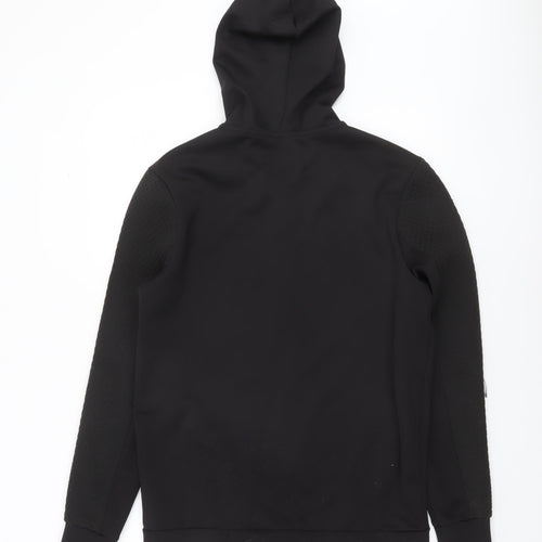 River Island Men’s Black Full Zip Hoodie Size S