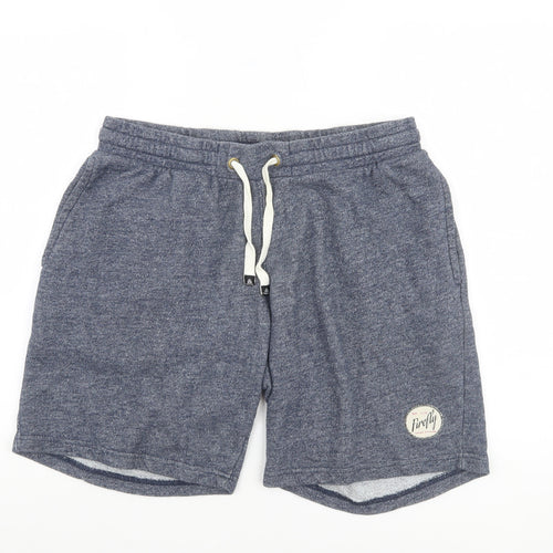 Firefly Men's Blue Sweat Shorts L Cotton Blend Casual