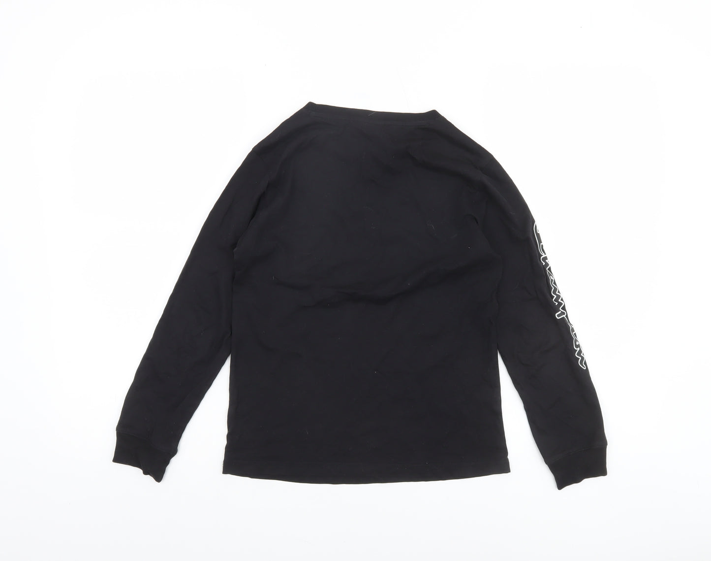 Champion Boys Black Long Sleeve Crew Neck T-Shirt Size 9-10 Years