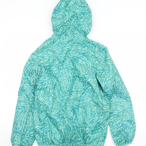 Regatta Girls Blue Hooded Windbreaker Jacket Size 14 Years Lightweight