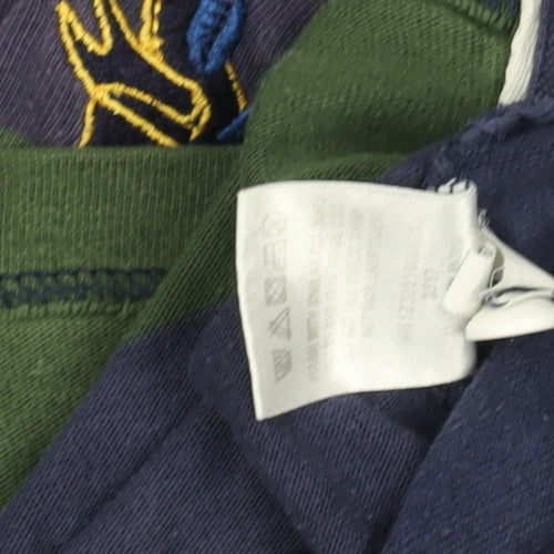 J.Hampton and Sons Men's Green Striped Rugby Sweatshirt L Cotton Classic
