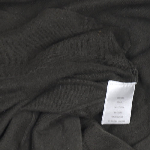 Jigsaw Men's Black Cotton V-Neck Jumper Size M Classic Knit