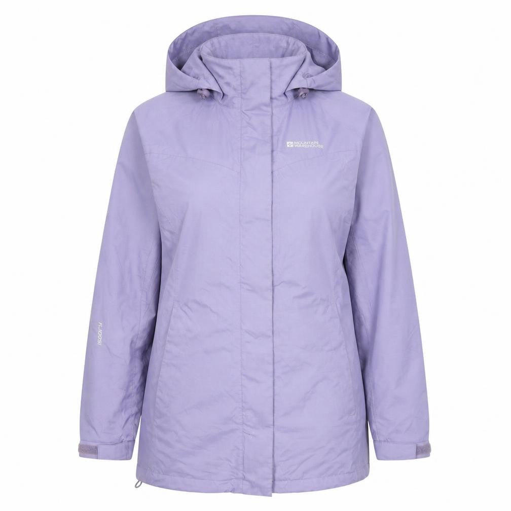 Mountain Warehouse Womens Purple Waterproof Hooded Rain Jacket UK 10