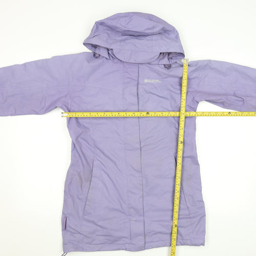 Mountain Warehouse Womens Purple Waterproof Hooded Rain Jacket UK 10