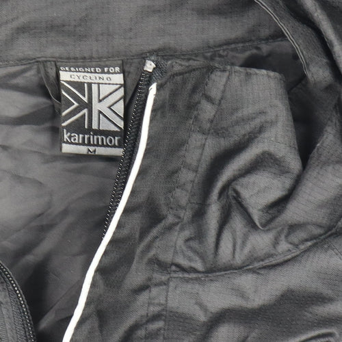 Karrimor Mens Black M Reflective Cycling Windbreaker Jacket