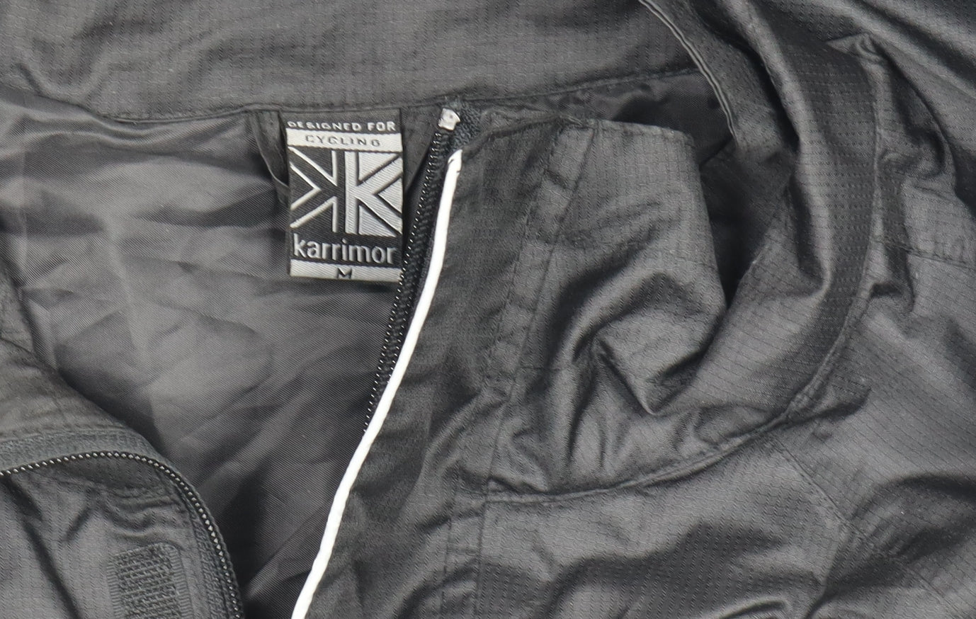 Karrimor Mens Black M Reflective Cycling Windbreaker Jacket