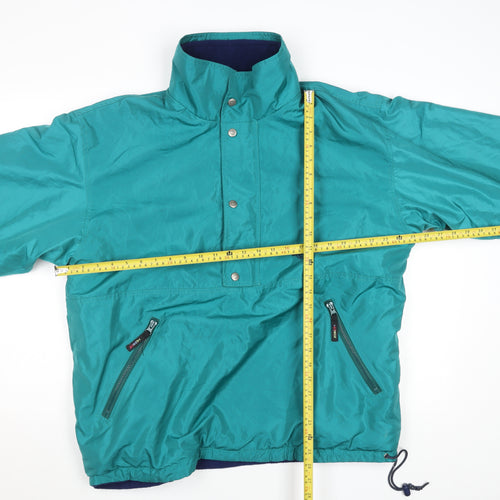 Tenson Men’s Green Anorak Jacket S Windproof Water Resistant Outdoor