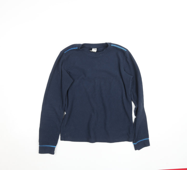 Quechua Boys Blue Fleece Pullover Sweatshirt 10 Years Hiking Warm