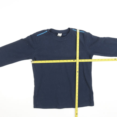 Quechua Boys Blue Fleece Pullover Sweatshirt 10 Years Hiking Warm