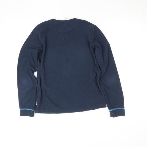 Quechua Boys Blue Fleece Pullover Sweatshirt 10 Years Hiking Warm