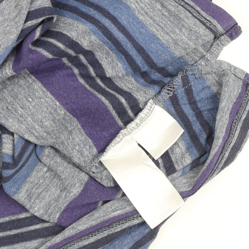 Paul Smith Jeans Men's Grey Blue Striped Crew Neck T-Shirt M