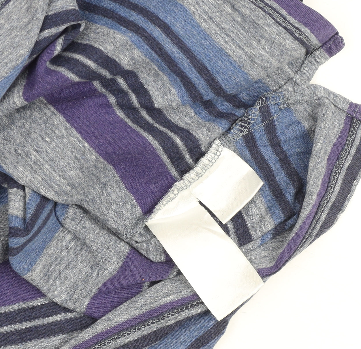 Paul Smith Jeans Men's Grey Blue Striped Crew Neck T-Shirt M