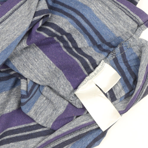 Paul Smith Jeans Men's Grey Blue Striped Crew Neck T-Shirt M