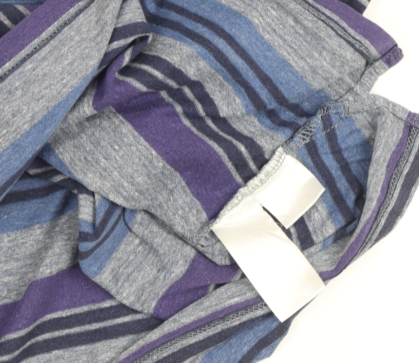 Paul Smith Jeans Men's Grey Blue Striped Crew Neck T-Shirt M