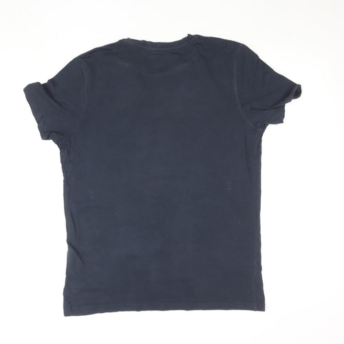 Jack & Jones Originals Men's Black Cotton Graphic T-Shirt Size M