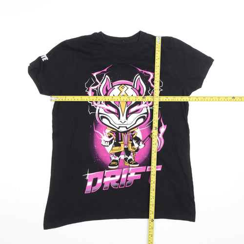 Fortnite Teens Black Drift Graphic Short Sleeve Cotton T-Shirt M