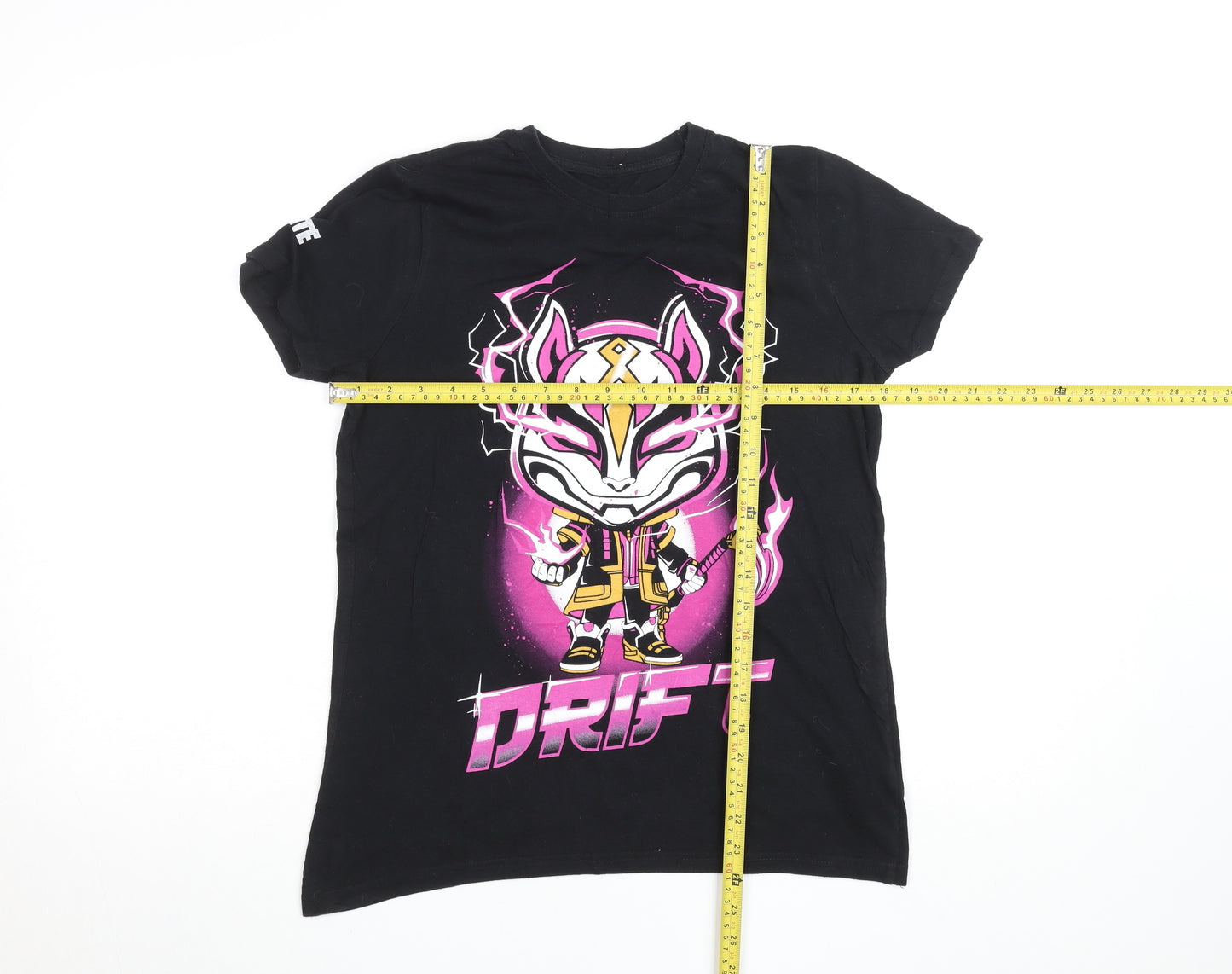 Fortnite Teens Black Drift Graphic Short Sleeve Cotton T-Shirt M