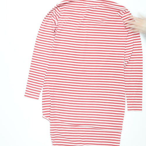 Missguided Women’s Red Striped Bodycon Jersey Dress Size 10