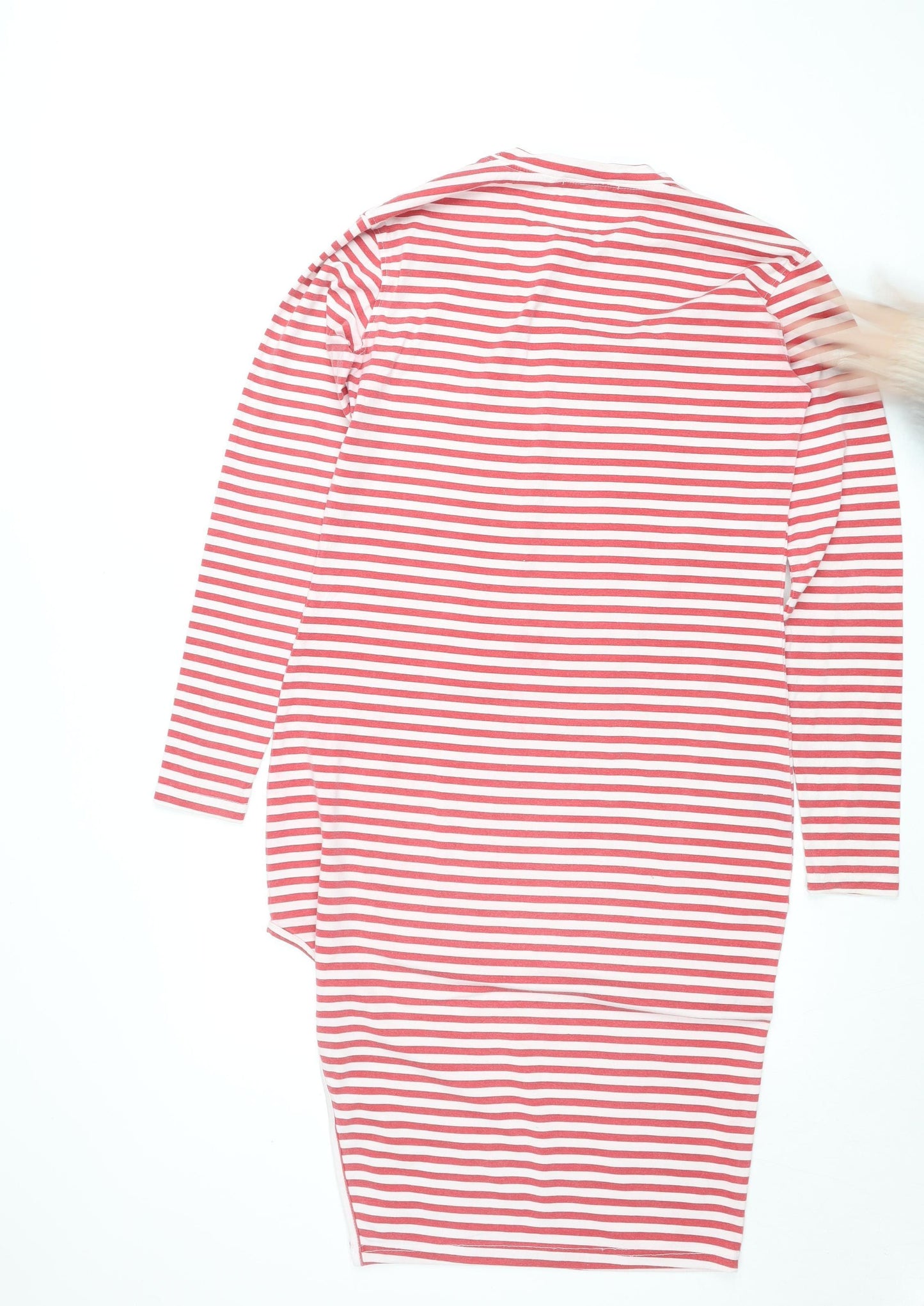 Missguided Women’s Red Striped Bodycon Jersey Dress Size 10