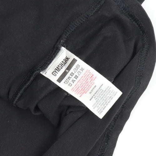 Gymshark Womens Black Small Cotton Stretch Training T-Shirt