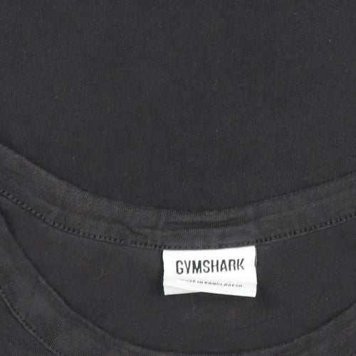 Gymshark Womens Black Small Cotton Stretch Training T-Shirt