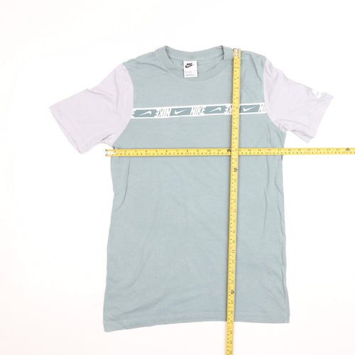 Nike Boys Blue XL Graphic Logo Short Sleeve Cotton T-Shirt