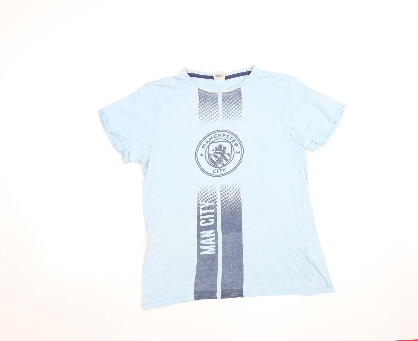 Manchester City Boys Blue 13-14 Years Football Graphic T-Shirt