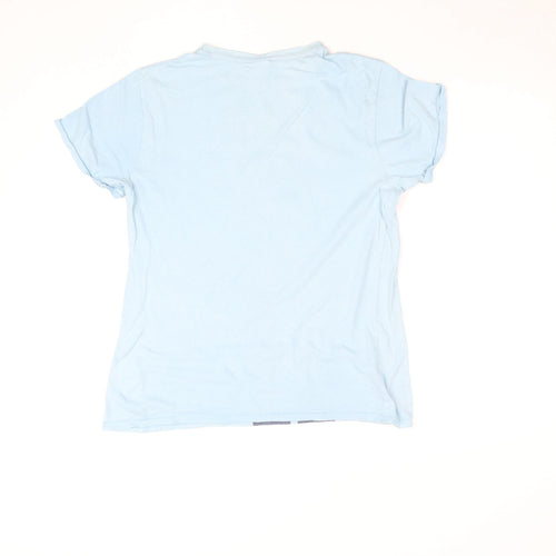 Manchester City Boys Blue 13-14 Years Football Graphic T-Shirt