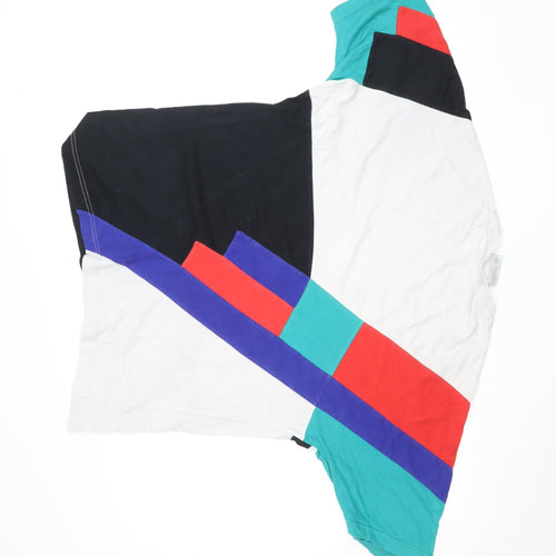 Adidas Men’s Multicoloured Retro Colourblock 80s Cotton T-Shirt L
