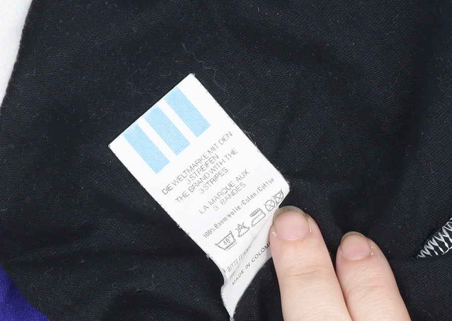 Adidas Men’s Multicoloured Retro Colourblock 80s Cotton T-Shirt L