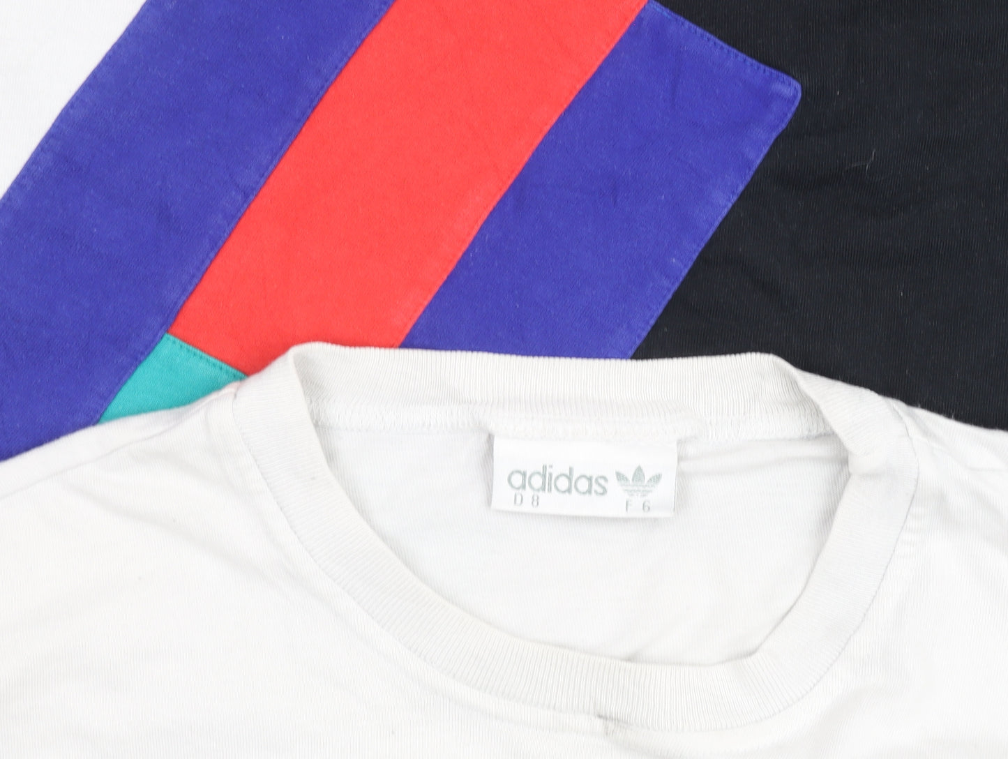 Adidas Men’s Multicoloured Retro Colourblock 80s Cotton T-Shirt L