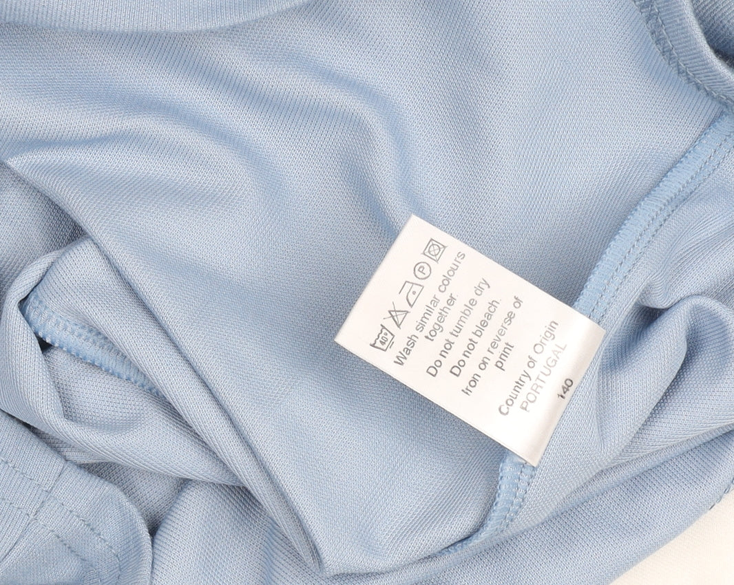 Peter Storm Women's Blue White V-Neck Colourblock T-Shirt Medium