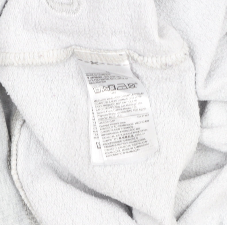 GAP Women Grey M Sweatpants Joggers Cotton Blend Drawstring Comfort