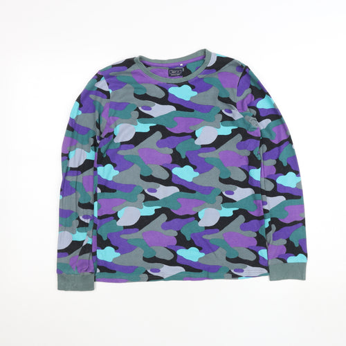 NEXT Teens Multicoloured Camouflage Cotton Long Sleeve Top 13yrs