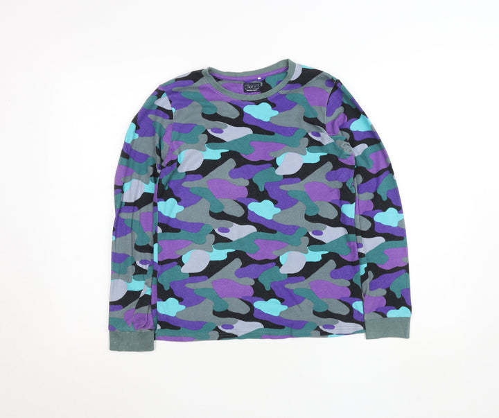 NEXT Teens Multicoloured Camouflage Cotton Long Sleeve Top 13yrs