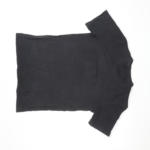 Adidas Men's Black Short Sleeve Cotton Sports T-Shirt Size S
