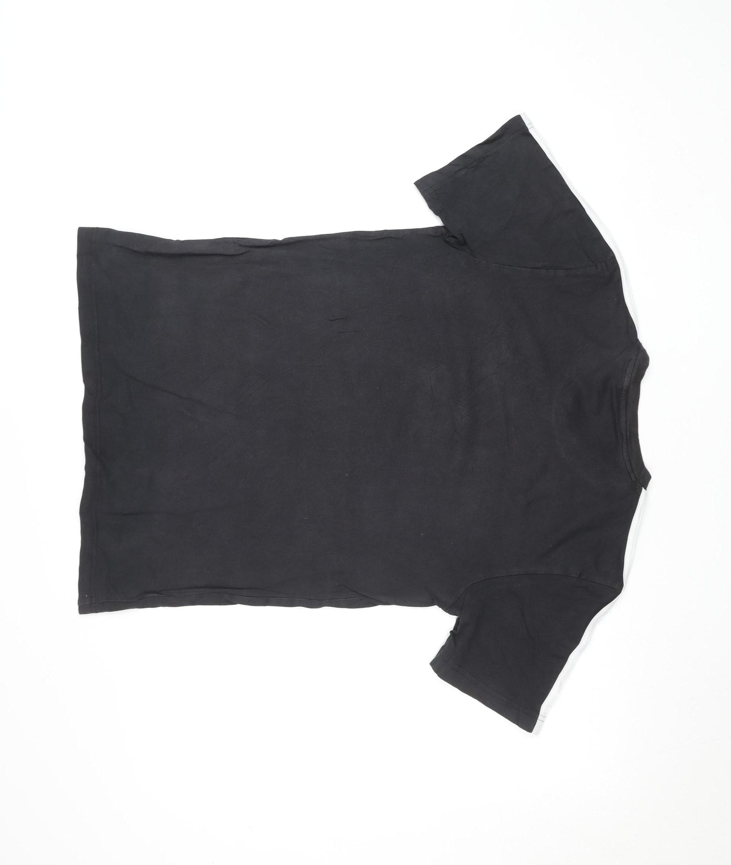 Adidas Men's Black Short Sleeve Cotton Sports T-Shirt Size S