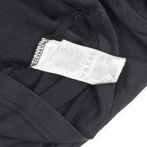Adidas Men's Black Short Sleeve Cotton Sports T-Shirt Size S