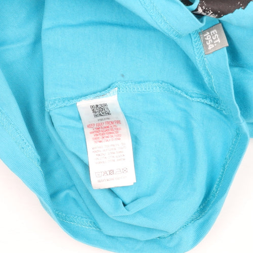 Peter Storm Womens Blue Funny Graphic T-Shirt Size 12 Cotton Crew Neck