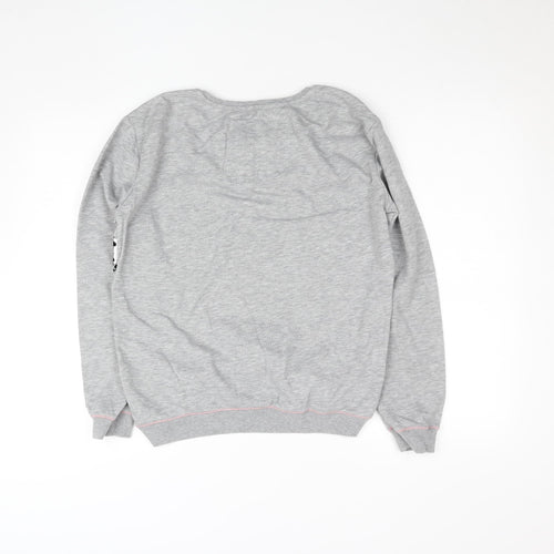 Next Girls Grey Dalmatian Print Sweatshirt Size 10 Crew Neck